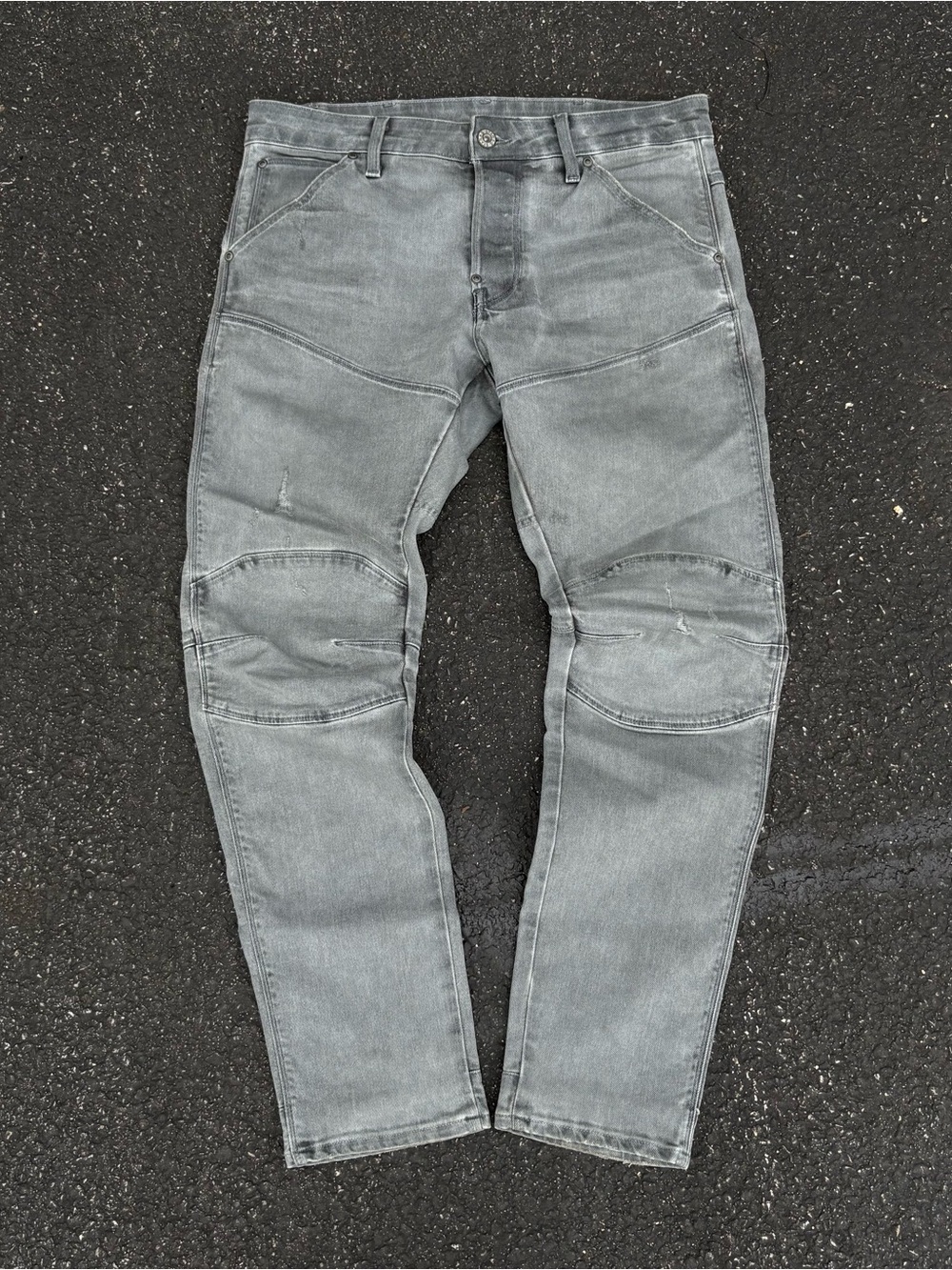 G-Star Raw 5620 3D Slim Mens Jeans Size 30x30 (32x29) Gray Motorcycle Grunge USA